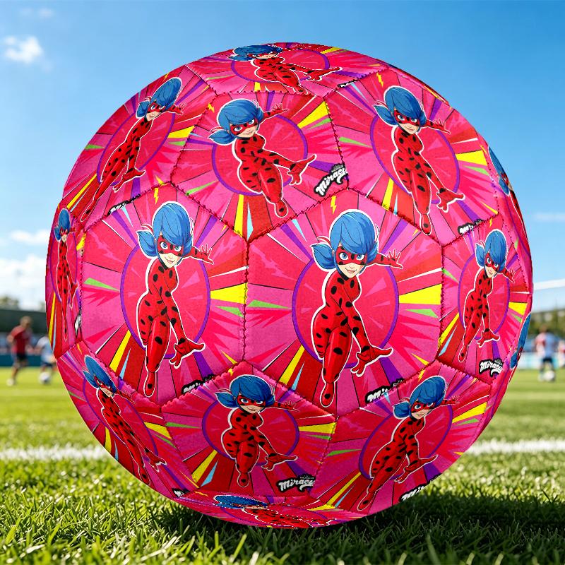 1pc Ladybug Pattern Standard Size 5 Soccer Ball, Gentle on the Feet, Designed Specifically for Matches and Training Football