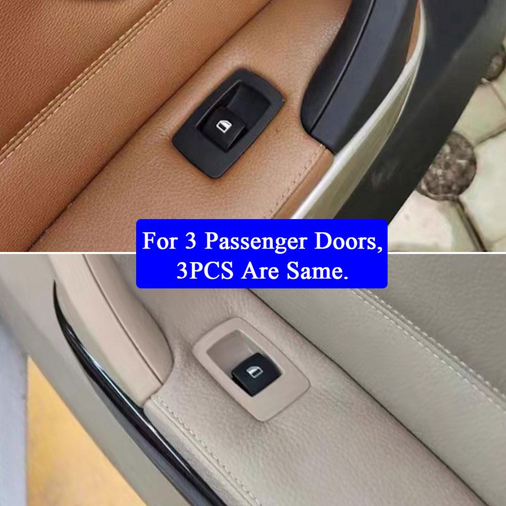 Car Front Rear Paasenger Door Window Switch 3PCS Cover Panel Replacement For BMW 3 Series E90 E91 316 318 320 325 328i