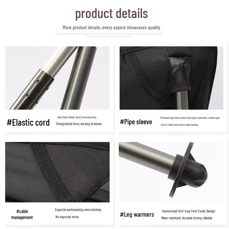 OEING Outdoor Portable Folding Moon Chair