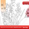 Chinese Gongbi Painting Beginner Tracing Book: Ancient Style Flowers & Figures Sketchbook