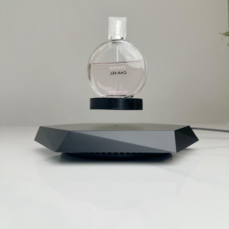 A Magnetic Suspension Display Stand With Rotating Function, Suitable For Collectibles, Jewelry, Hand-Made Doll Display