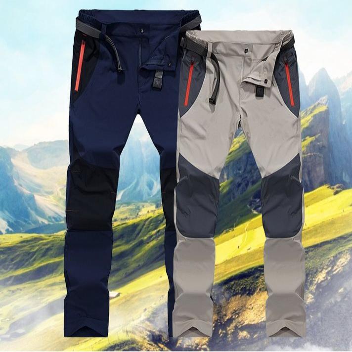 Hiking Pants Men's Quick Drying Breathable High Stretch Soft Shell Pant Outdoor Mountaining Camping FitnessTrouser