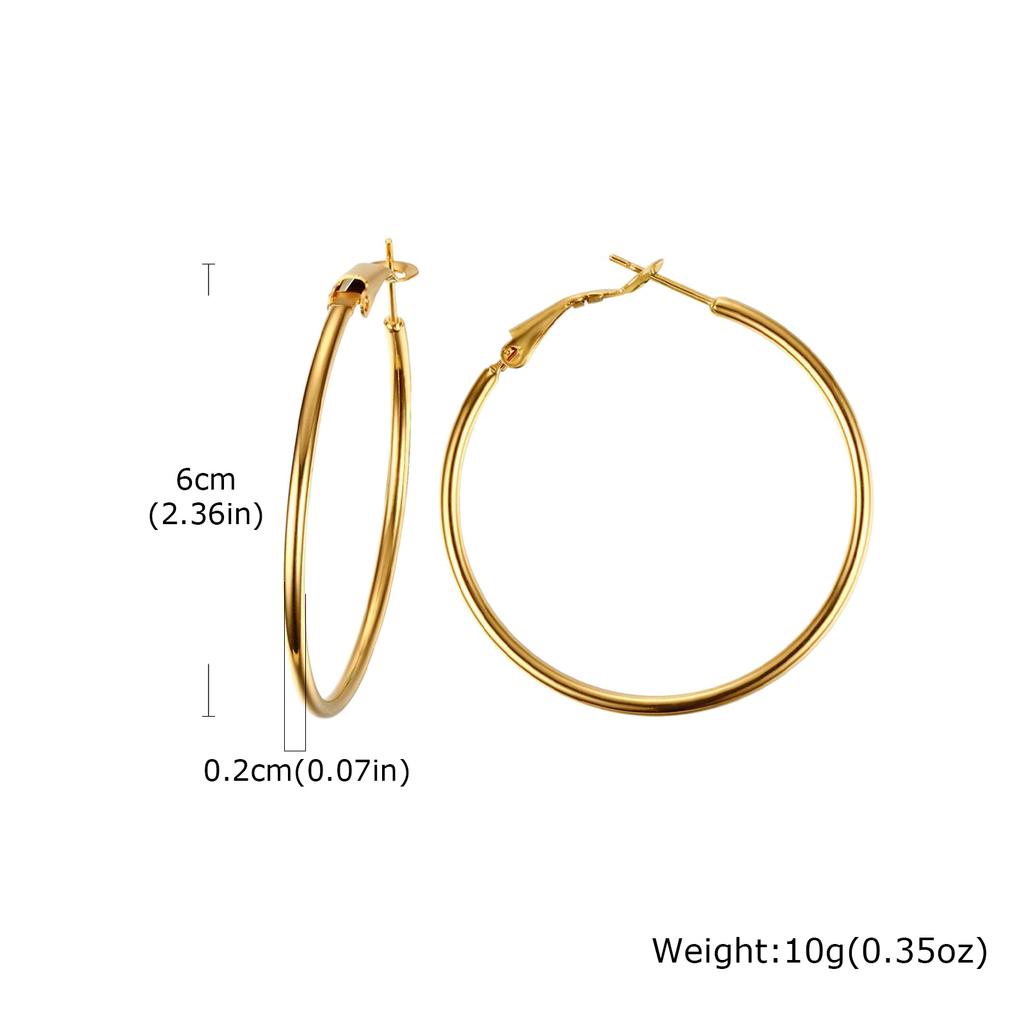 Stainless Steel Crescent Hollow Earrings Geometric Hoop Earrings for Women Chic Party Wedding Jewelry Gifts