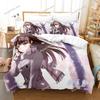 3D Printed Anime Saekano Megumi Eriri Bedding Set Duvet Cover Bedroom Comforter Single Twin King _Size Quilt Cover Home Textiles