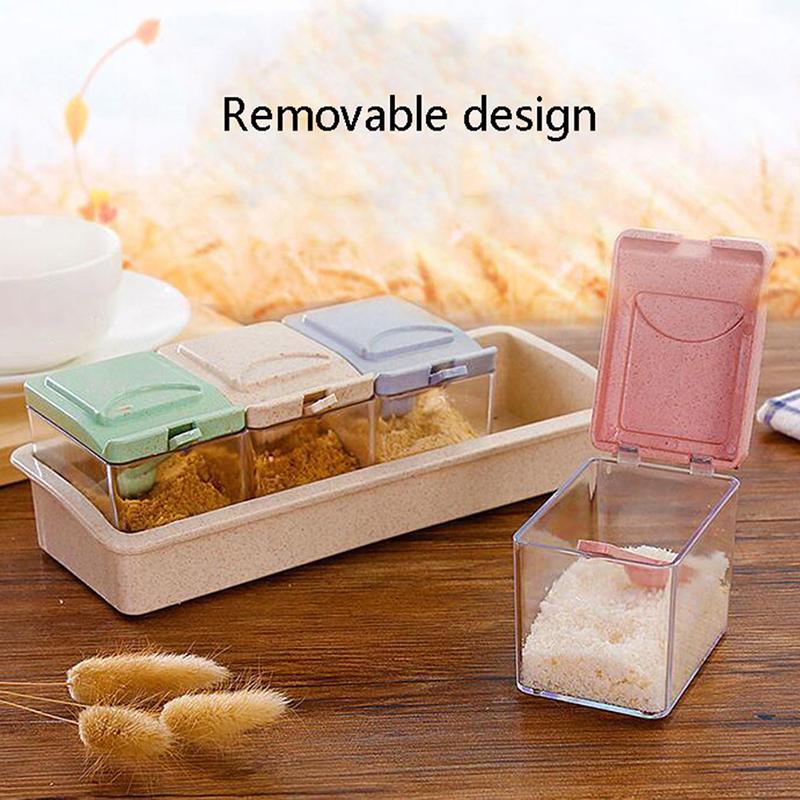 Kitchen Seasoning tank set Spice jar Storage box Sugar Bowl Saltcellar c RSDE Kitchen Seasoning tank set Spice jar Storage box Sugar Bowl Saltcellar c RSDE