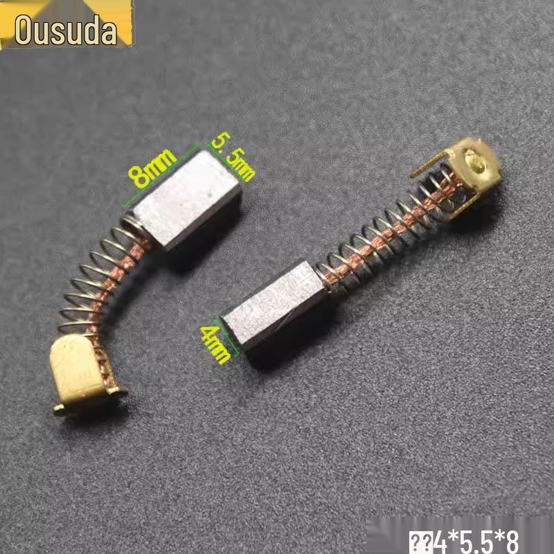 

Універсальна зносостійка вугільна щітка для двигуна постійного струму, 12В-48В, Мідь з пружиною, Розміри 3-10