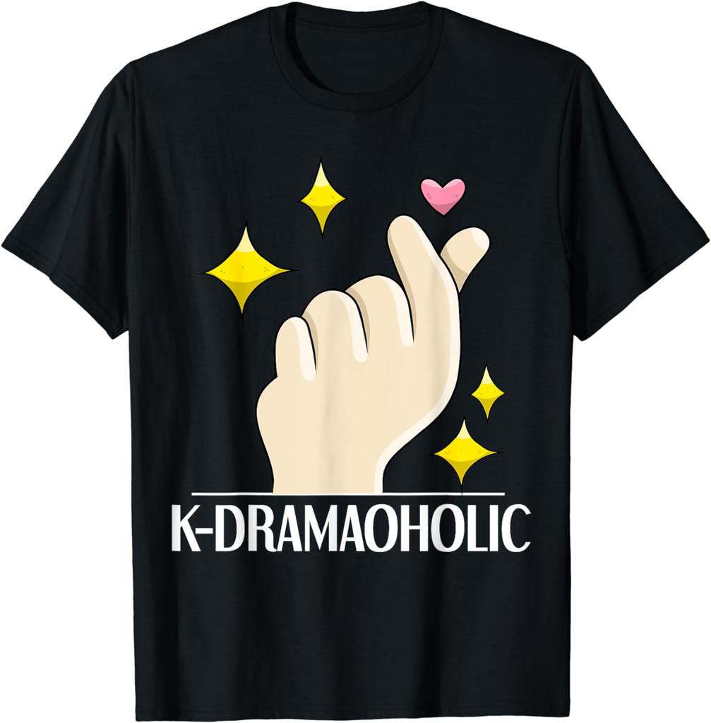 K-Drama Shirt Funny K-Dramaoholic I Love Korean Dramas T-Shirt  Kawaii Clothes  Women T Shirt  Ropa De Mujer