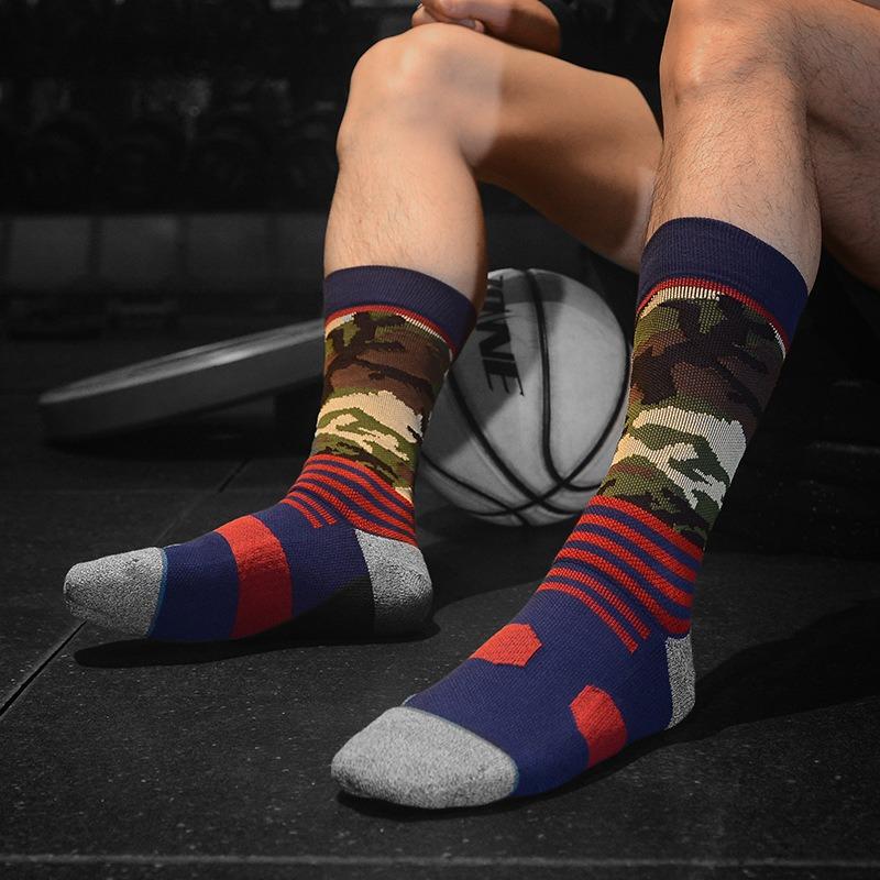 

Спортивные носки для фитнеса на открытом воздухе, быстросохнущие, дышащие, впитывающие, элитные тренировочные баскетбольные носки