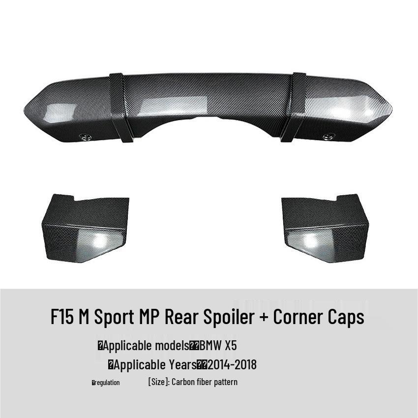 BMW X5 F15 M Sport 2014-2018 Lip Dianteiro, Spoiler Traseiro, Saias Laterais, Grelha, Kit de Modificação de Lip Traseiro