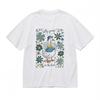 Women's Trend Comfy Classic T-Shirt Whimsical Bird With Floral Pattern Tee