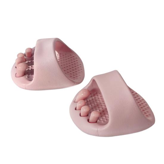 1 Pair Slimming Slippers Overlapping Toe Separator Summer Soft EVA Indoor Home House Massage Slippers Men Women Leg Slimming Half Slippers