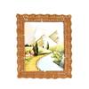 Boho Style Vintage Rattan Photo Frames PP Woven 4x6 Inch Picture Frame Handmade Rustic Charm Wicker Photo Frames Home Decoration