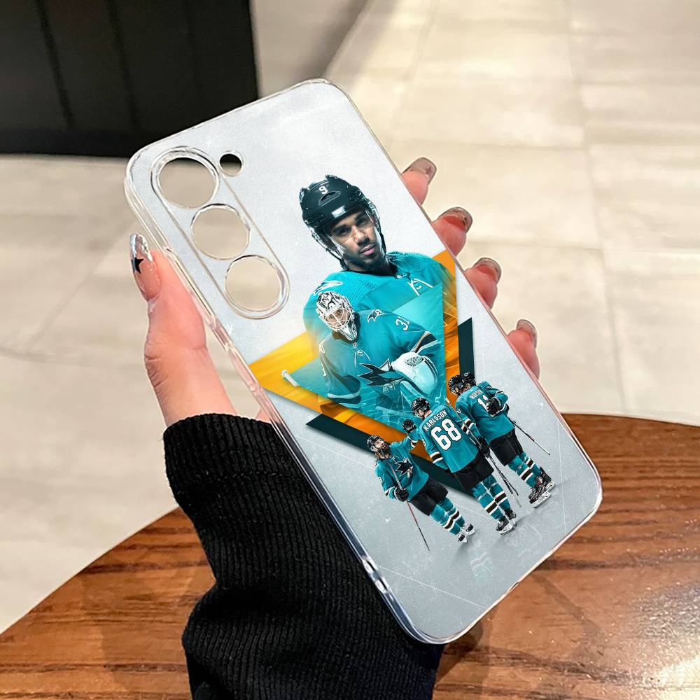 E-San Jose Sharks Phone Case For SamsungA10,12,20,21S,30,31,40,50,51,52,70,71 Transparent Cover