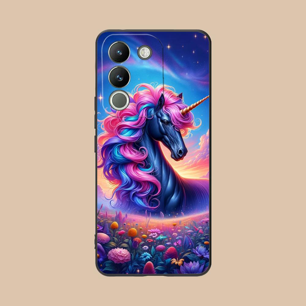 Fantasy Unicorn Mobile Phone Case for VIVO Y77 76 75 74 73 72 58 56 55 51 50 38 36 Y19 Y18 Y03 Y01 5G Colorful Printing Cover