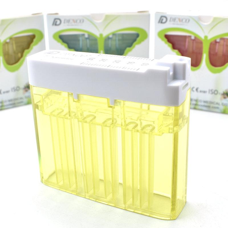 Dental Plastic Stand Dentist Ruler Instrument Autoclavable Products Equipment Mini Measuring Block Box