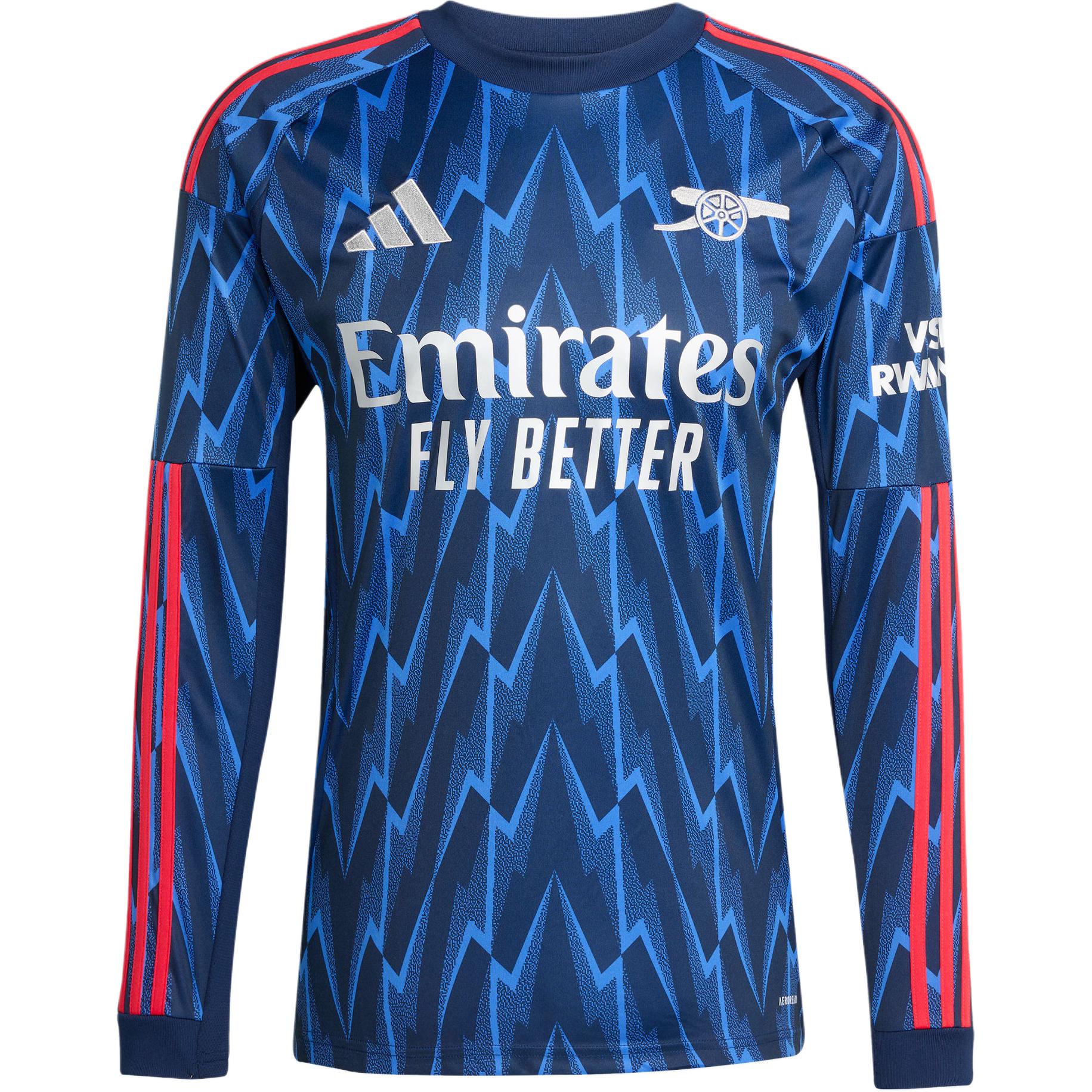

Adidas Arsenal SS25 Long Sleeve Away Jersey Fashion Comfortable Fan Version Quick-Dry Football Shirt Men jersey JI9525 XS