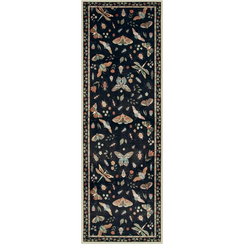 Koberce do chodby Dlouhý běhoun Zelená podložka proti hmyzu Koberce s listy Měkký omyvatelný podlahový koberec Chodba Domácí dekorace Koberce