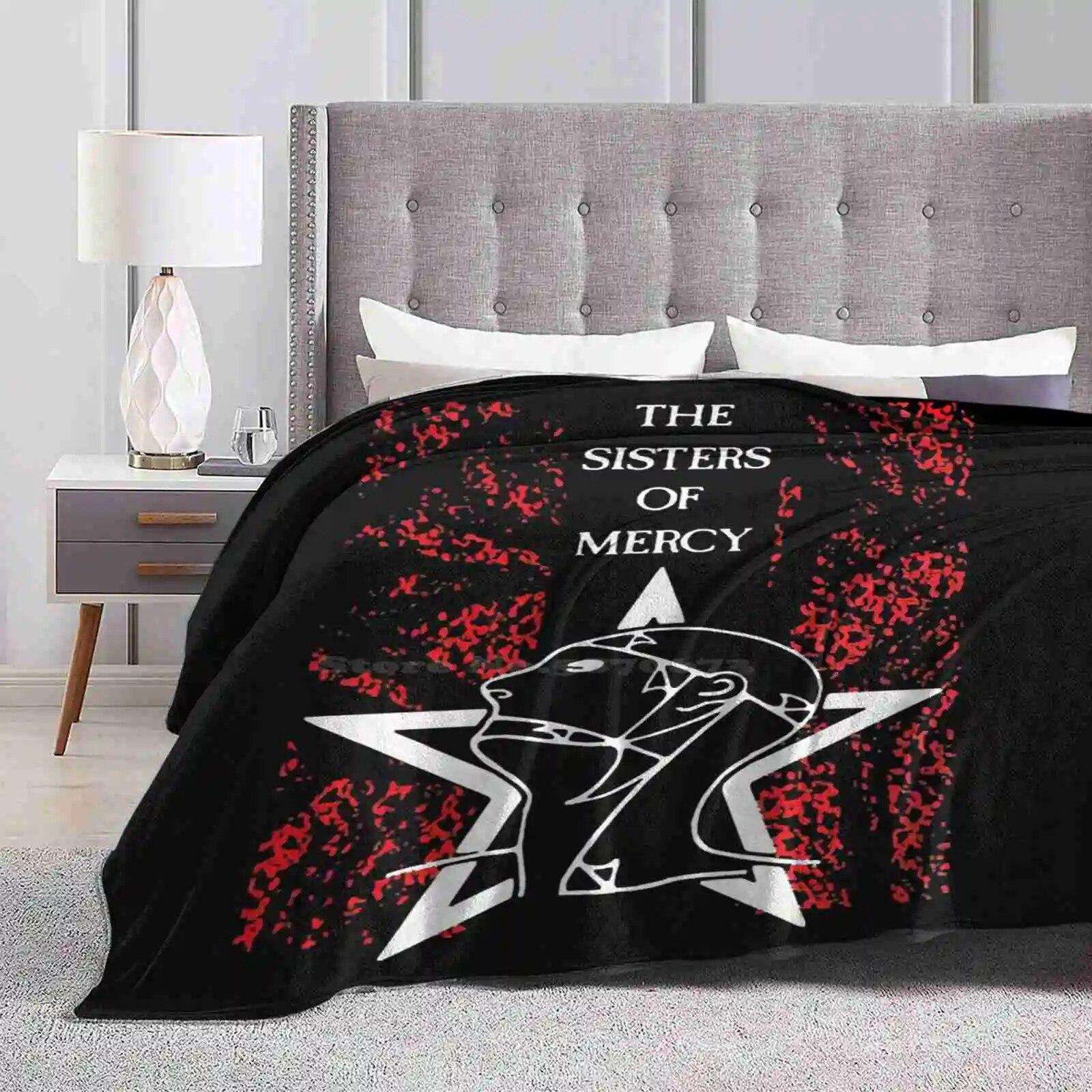 

Удобное теплое мягкое пледы The Sisters Of Mercy Four Seasons с металлическими логотипами Sisters Of Mercy