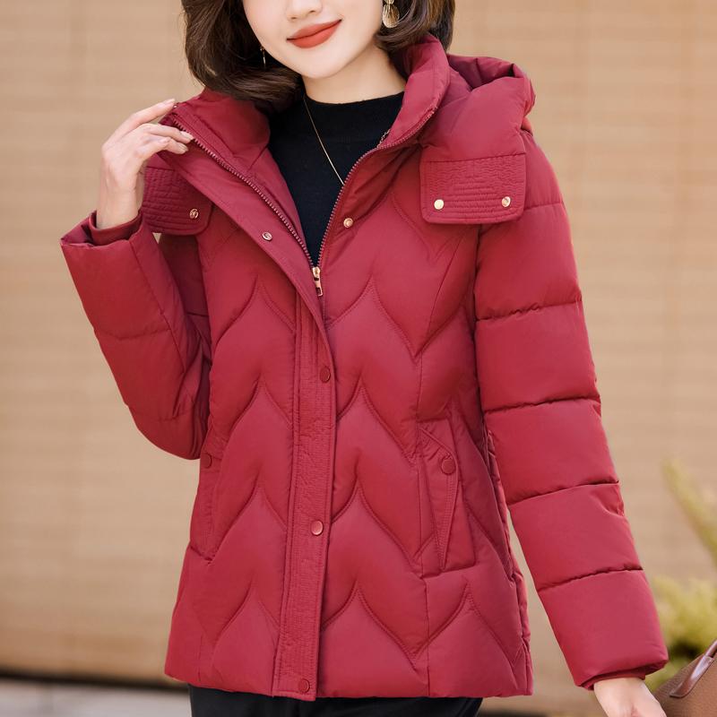 

Plus Size XL-6XL Winter Jackets Woman Outerwears Hooded Thick Warm Casual Winter Coat Female Parkas 6XL красный