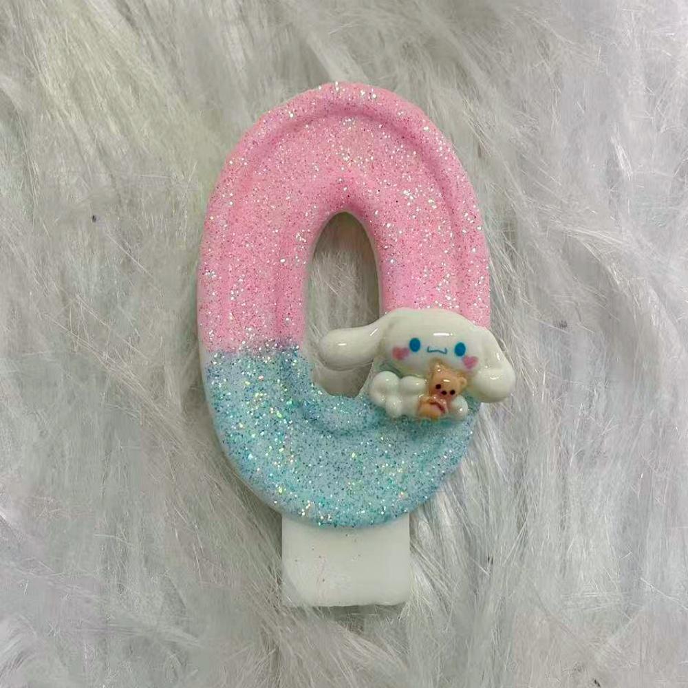 

0-9 Birthday Cake Number Candles Cute Number Candle Cinnamoroll Pink Blue Candles Top Of Cake Baby Birthday Party Supplies Plaything