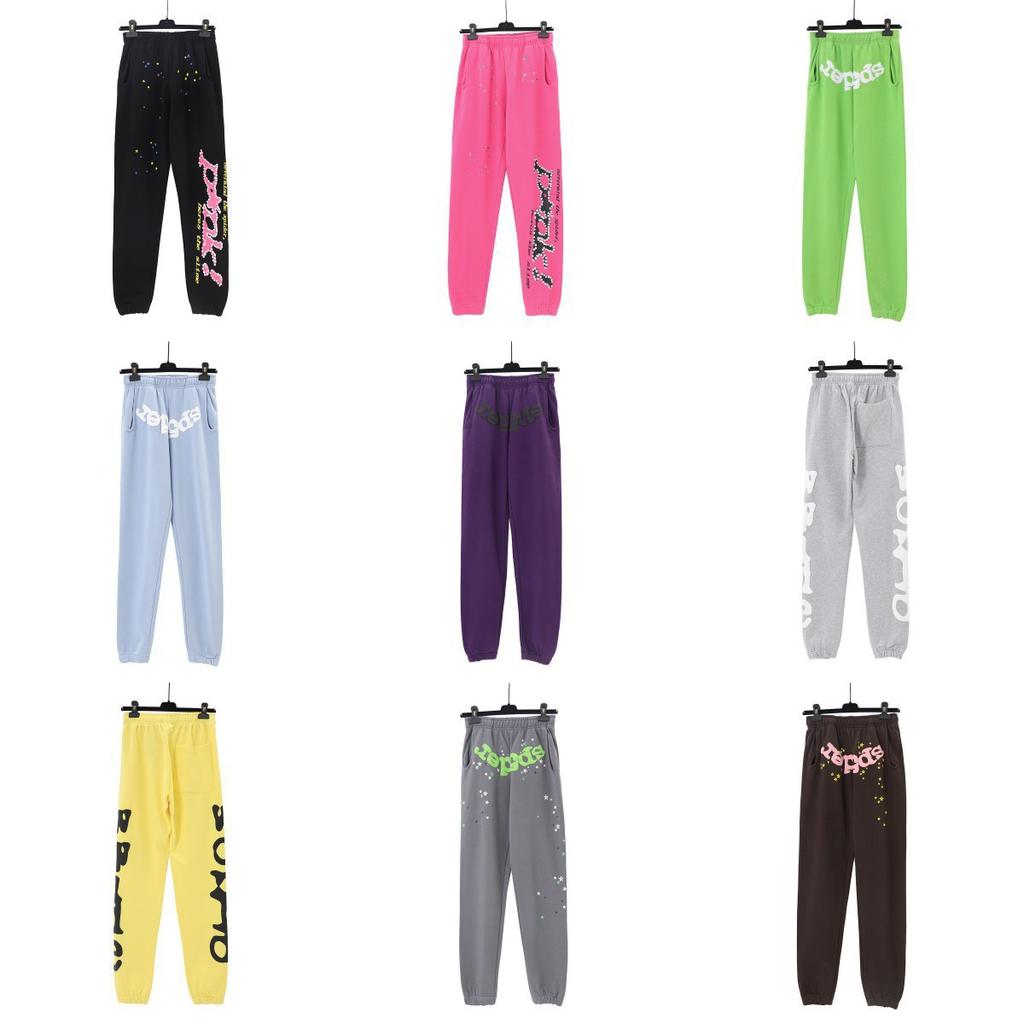 Sweat à capuche imprimé toile d'araignée SP5DER transfrontalier Marque tendance européenne et américaine Grande taille Lâche Sweat à capuche unisexe Ensemble