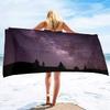 Sternenhimmel Strandtuch, Mikrofaser Super Saugfähiges Strandtuch, Weiches und Bequemes Badezimmerhandtuch Sandfreies Strandtuch