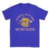 Funny I Tolerate A Lot of Things But Not Gluten T Shirts Men's  100% Cotton Fashion Round Collar  Tees Short Sleeve Clothes