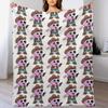 Smiling Friends Cowboy Pim Pattern Adult Swim Throw Blanket Compact Warm Blanket for Car Road Trip