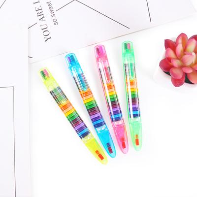 Creative 20colors Crayon Student Drawing Color Pencil Multicolor Art Writing Pen for Kids  Children's Graffiti Crayon Graffiti Pen