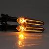 1 Pair LED Motorcycle Turn Signals, ABS Material, Color: As Shown