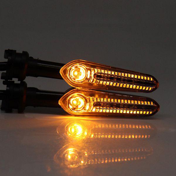 1 Pair LED Motorcycle Turn Signals, ABS Material, Color: As Shown