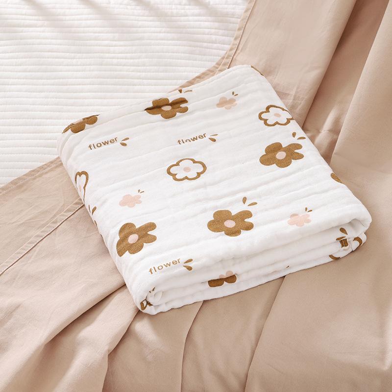 Newborn Baby Bath Towel 4 Layer Cotton Swaddle Blanket Babies Bedding Gauze Blankets Stroller Cover Children's Shower Towel