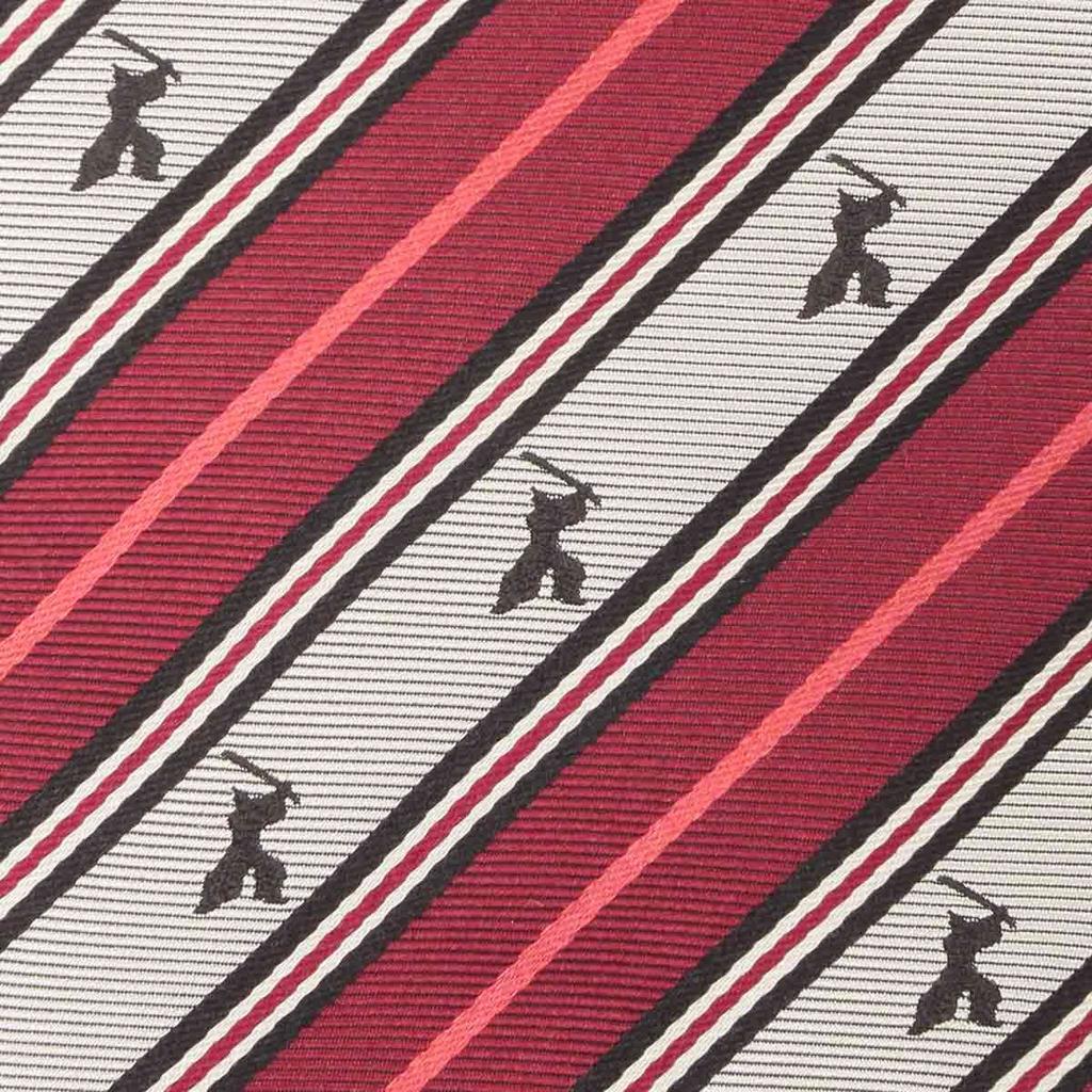 Necktie Samurai Nishijin Woven Tie Red Sword Width 8cm Length 142cm [Fortuna Tokyo] 16. Men's FT-T16
