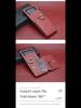 "Samsung Z Flip 4/5 Leren Hoesje met Kaartsleuf en Standaard, Kalfspatroon"