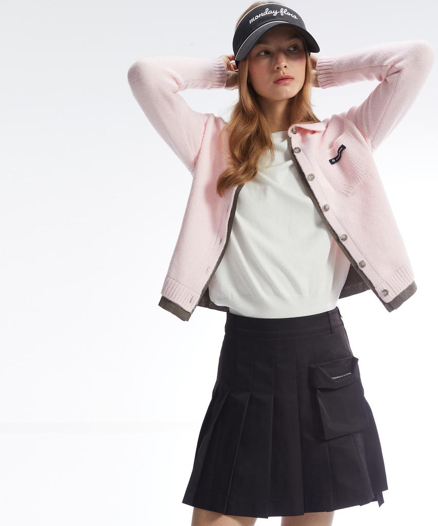Monday Flow Wink Pleated Skirt_Black