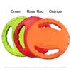 Pet Dog Flying Disc EVA Dog Training Ring with Double Handles Dog Flyer Toys Outdoor Activity Floating Fetch Toy