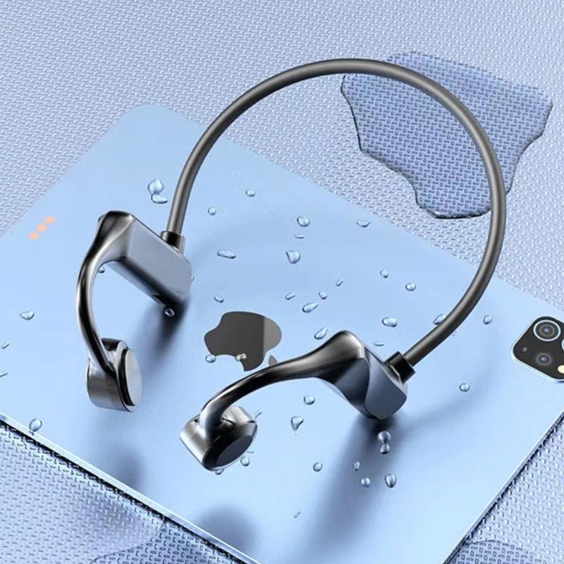 K69 Real Bone Conduction Earphones BLE5.2 Wireless Bluetooth-compatible Headset Open-Ear Sports Earphone with Mic