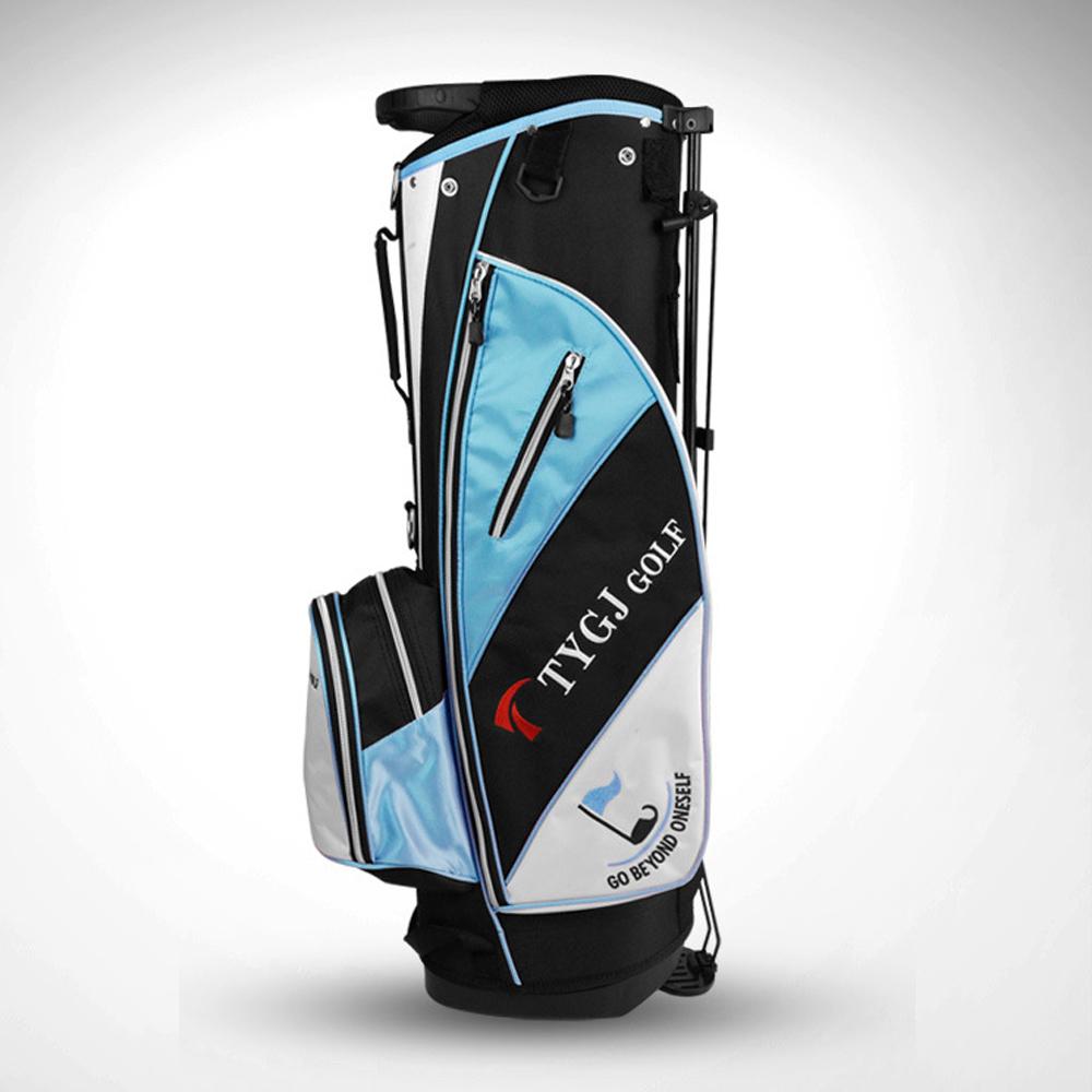 Portable Golf Rack Bag With Braces Bracket Golf Bag With Stand Support Lightweight Golf Bag