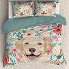 Labrador Dog Duvet Set 3D Digital Printing Bedding Set Three-Piece Bedroom Decoration