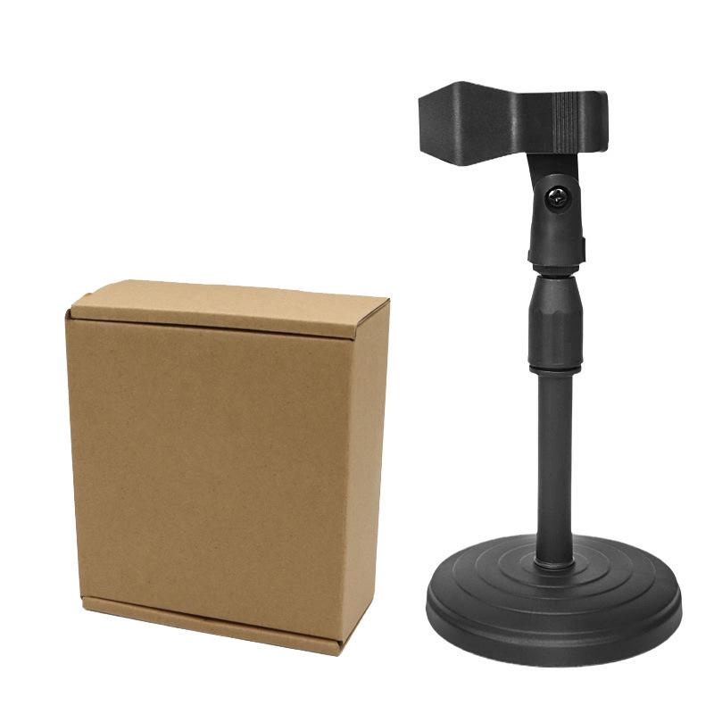 

Round Base Height-Adjustable Desktop Mic Clip Stand for Conferences