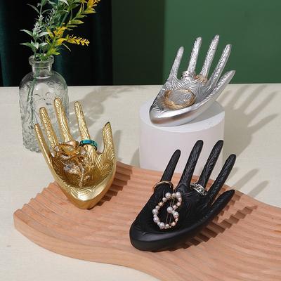 Mannequin Hand Jewelry Display Holder Stand Palm Tray Organizer Hand Manquin for Chain Watch Bangle Home Shop Decor