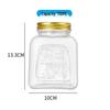ZISIZ 750ml Versiegelbare Glas-Lebensmittelaufbewahrungsgläser mit goldenen Deckeln