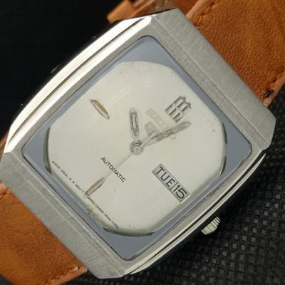 USED VINTAGE SEIKO 5 AUTOMATIC 6309A JAPAN MENS ORIGINAL DIAL WATCH A415739-2