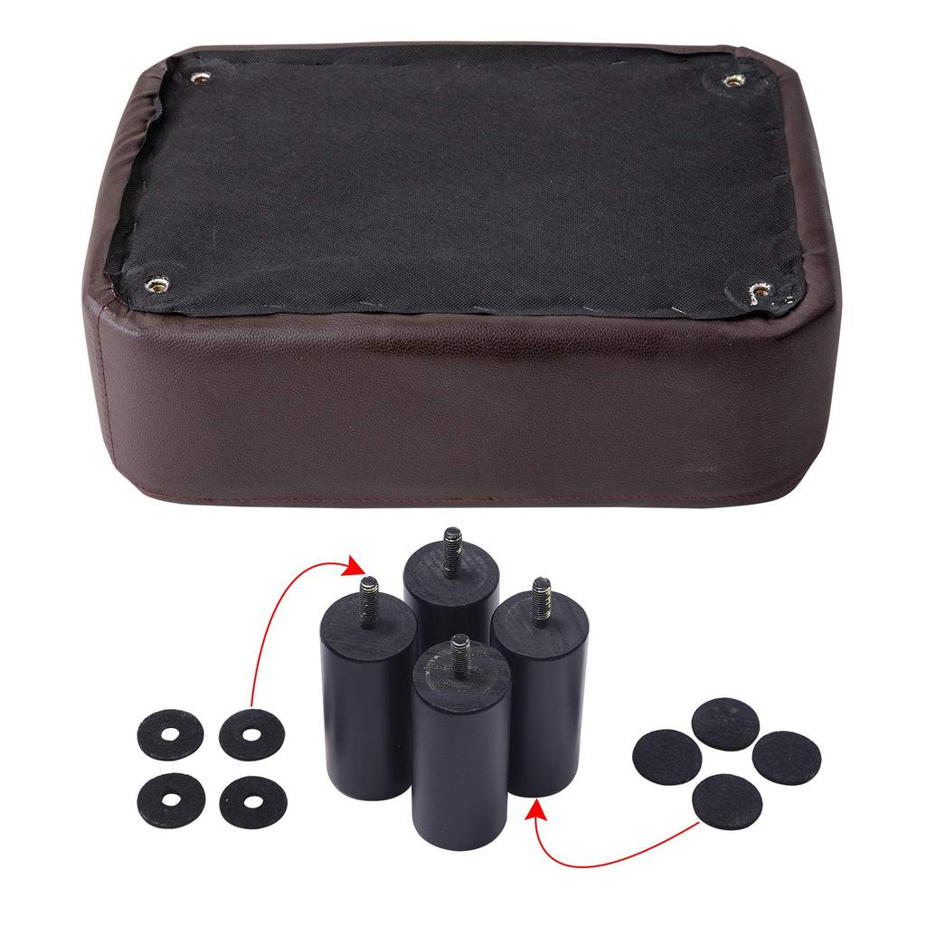 IBUYKE Ottoman Small Stool with Suitable for Living and Stool, Footstool, Rectangular, Under-Desk Legs, Low, Non-Slip, Square, Rooms, Entryways,