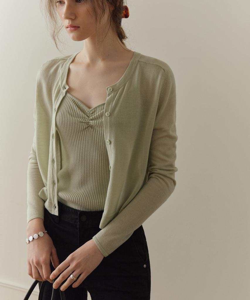 Poyueoaijeuonli Moire Knit Sleeveless (4 Colors)