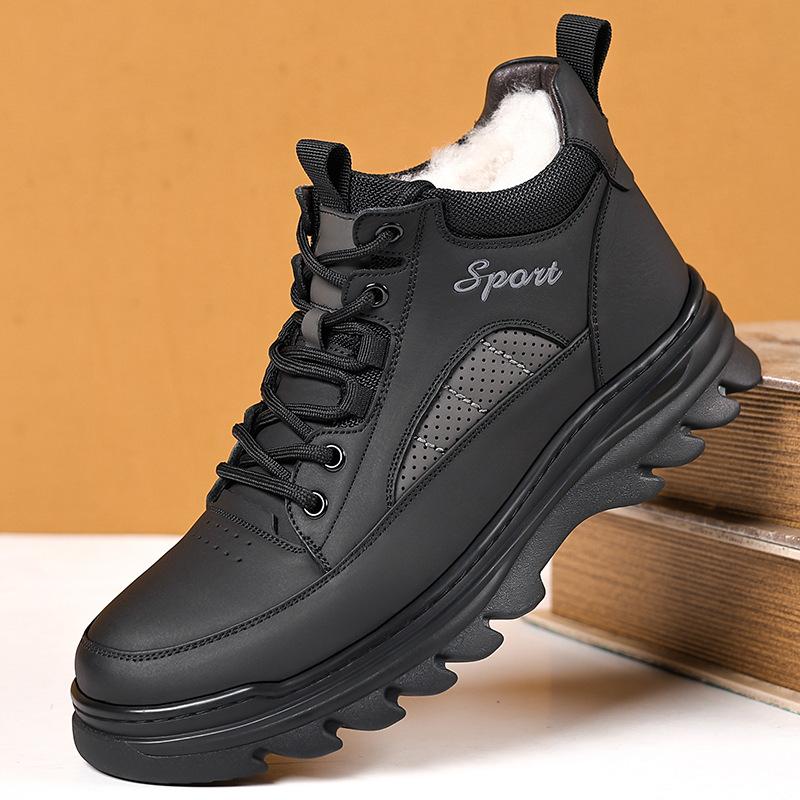 

Winter shoes Outdoor Keep Warm Cotton Boots for Men Fashion Casual Platform Shoes Man High Top New Designer Ankle Boot Man 44