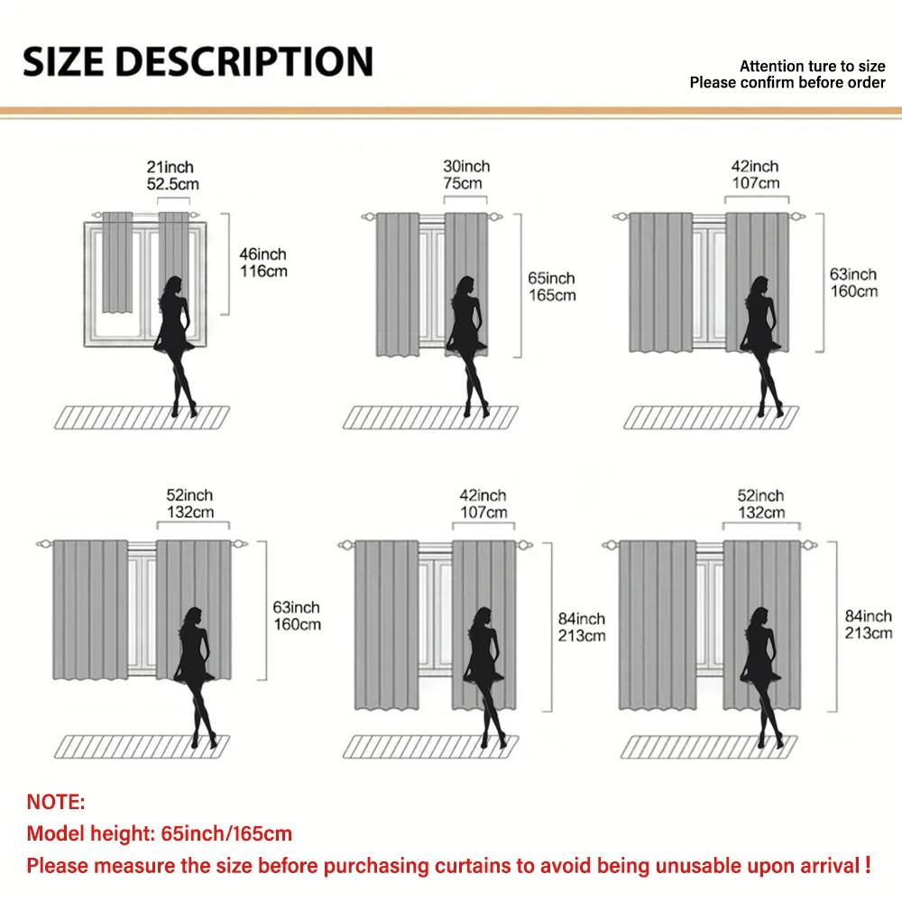 Beach Scenery Printed Curtain Home Decor Window Treatment Bedroom Kitchen Living Room Curtains Made Of Polyester With Rod Pocket