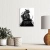 Framed Art Canvas Poster Japanese Samurai Sword Dagger Painting Wall Decoration Home and Dormitory Decoration with Frame
