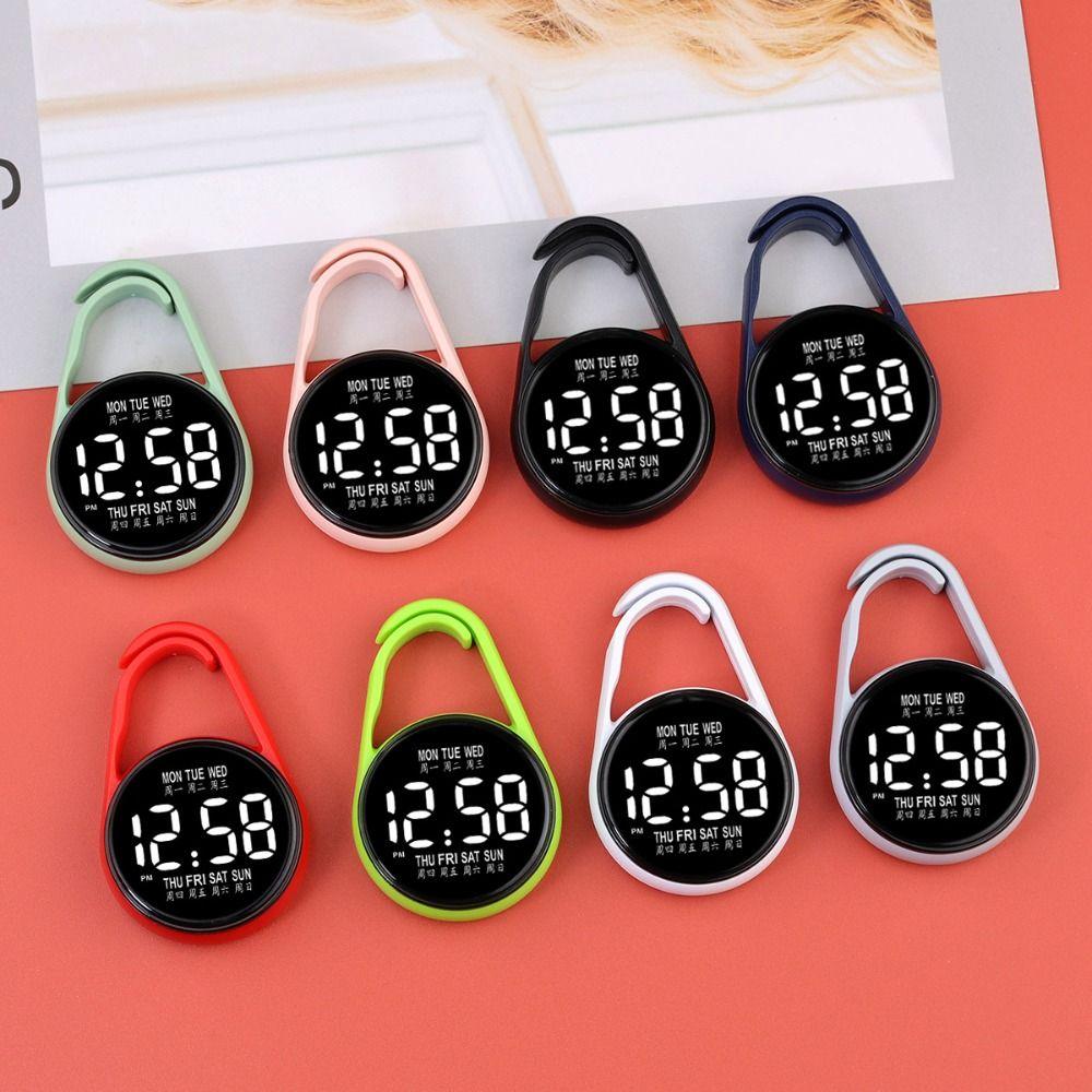 LED Electronic Hanging Watch Night Light Digital Electronic Hanging Watch Pocket Watch