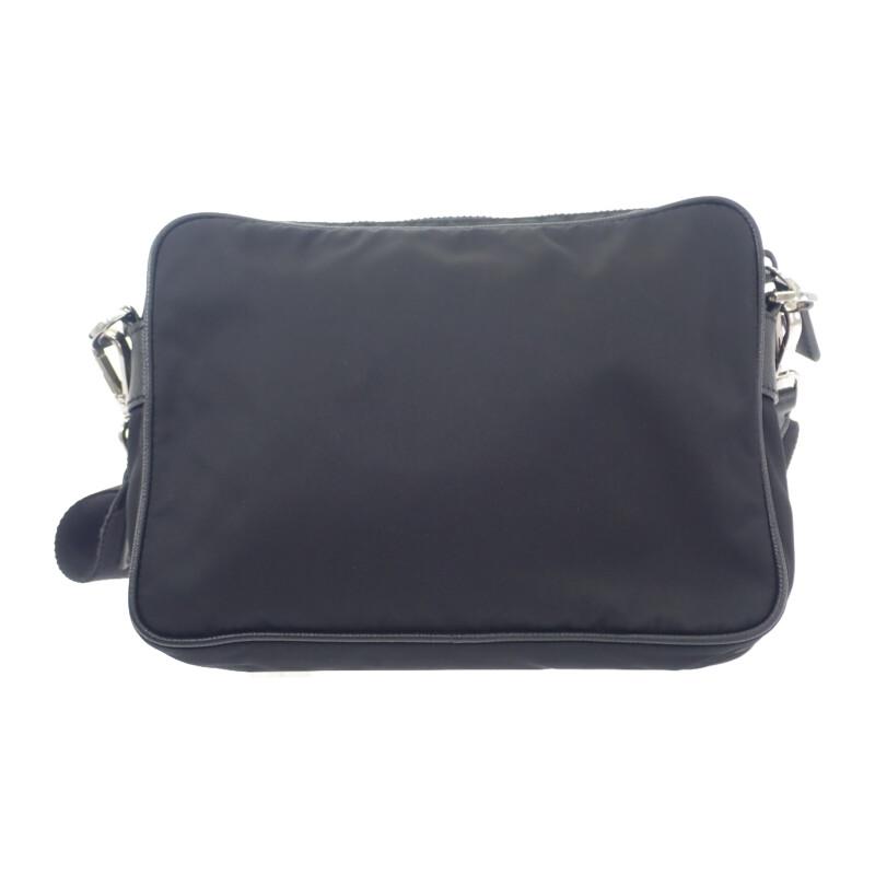 Prada 2VH133 Shoulder Bag Black Nylon/Safiano Women